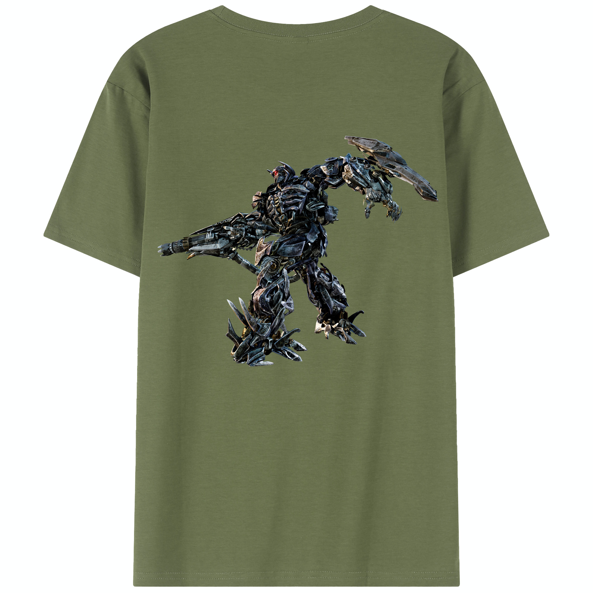 （画像用） Transformers トランスフォーマー 綿100％半袖Tシャツ（背面プリント）